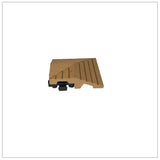 1x DIY WATSUN WPC Interlocking Decking Tiles Garden Flooring Natural Colour Corner Ramp Edge