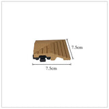 1x DIY WATSUN WPC Interlocking Decking Tiles Garden Flooring Natural Colour Corner Ramp Edge