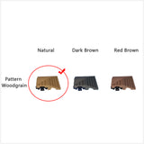 1x DIY WATSUN WPC Interlocking Decking Tiles Garden Flooring Natural Colour Corner Ramp Edge