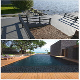 WATSUN™ 1 Piece Outdoor WPC Composite Decking Board 148 x 23mm/1000mm - Natural Colour