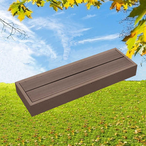 1x DIY WPC [Wooden Plastic Composite] Multi Functional Deck Step 90CM x 32.5CM x 10CM Brown Colour