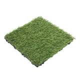 40x DIY Artificial Turf / Grass Interlocking Outdoor Backyard Grass Turf Tiles 30x30x3.7cm Green Colour