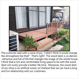 6pcs Set DIY WPC [Wooden Plastic Composite] Multi Functional Deck Inc(2xBench/Table+3xFence+1xStep) Brown Colour