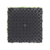 80x DIY Artificial Turf / Grass Interlocking Outdoor Backyard Grass Turf Tiles 30x30x3.7cm Green Colour