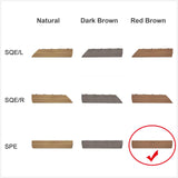 1x DIY WATSUN WPC Interlocking Decking Tiles Garden Flooring Red Brown Edge Bar